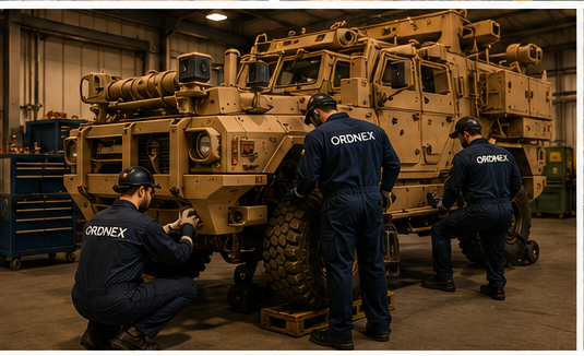 ORDNEX defence maintenance team supporting operational equipment